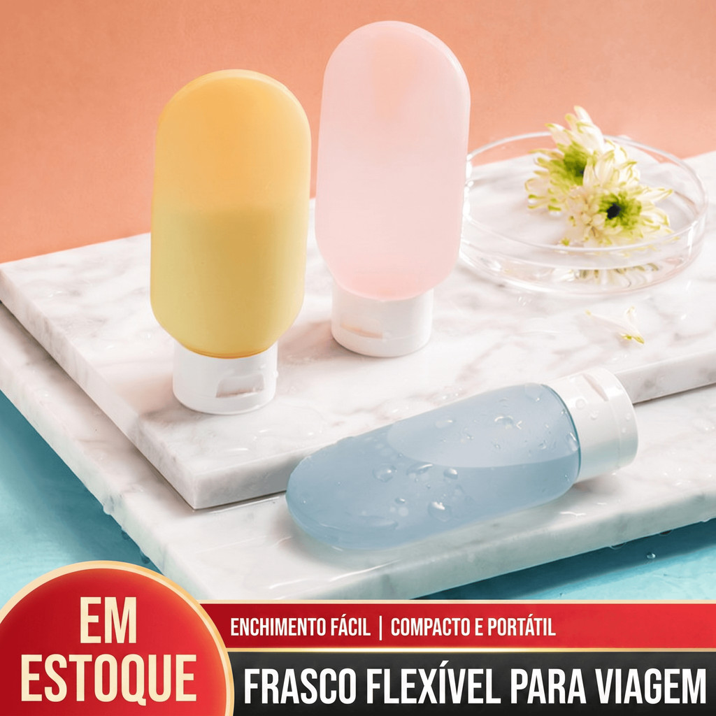 Kit 3 Peças 60 ML Frasco de Viagem Portátil Sub-Botting Garrafa Vazia ...