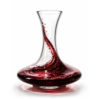 Vaso Decanter 1,5L Vidro Incolor Vinho Sangria Suco Decantador Arranjo Flores Folhagens Terrario Decorativo Decoração