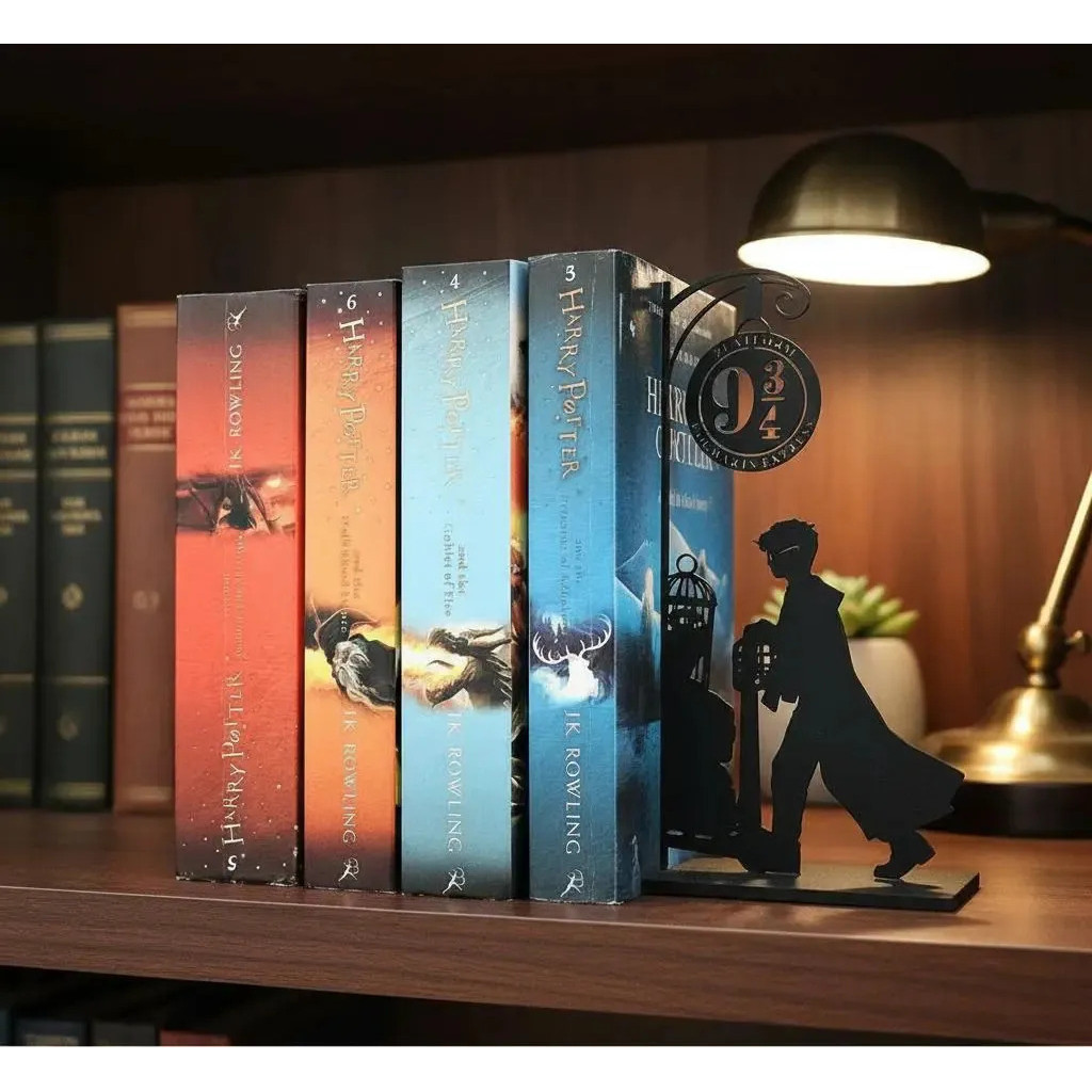 Suporte Livro Aparador Porta Livros Harry Potter Decorativo