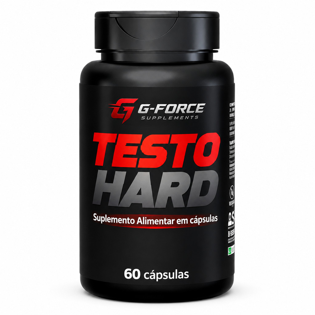 Testo Hard 60 Capsulas + Energia Pré Treino Pré Workout Ganho Massa ...