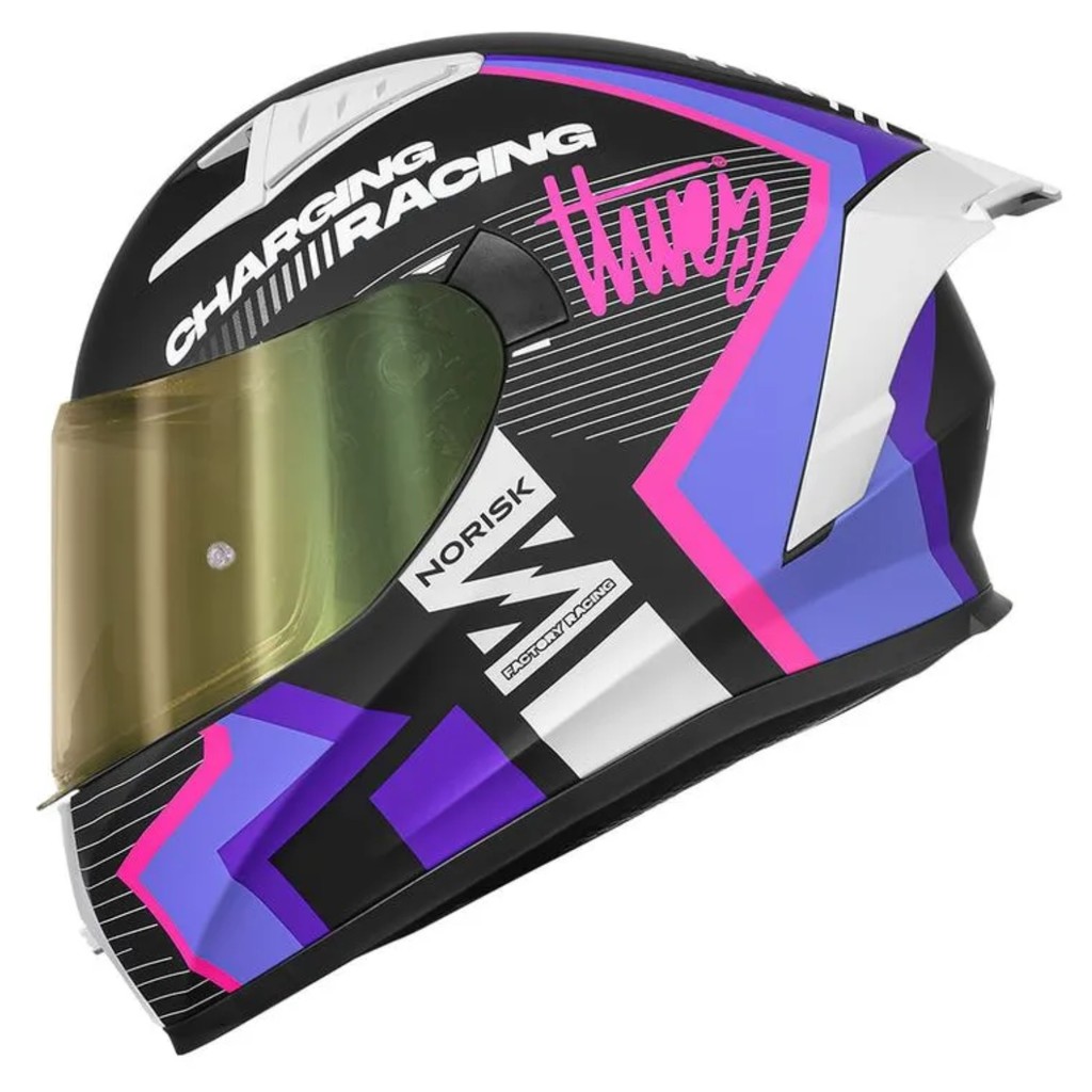【激安セット‼️】TNTL156 Burton Moto FLOW Nexus CAPACETE MOTO FECHADO NORISK FLOW VIZION PURPLE ROXO 62/XL +