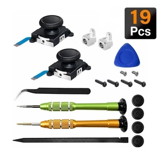 Substituição Joystick Analógico 3D | Kit de Reparo 19 Peças para Switch OLED