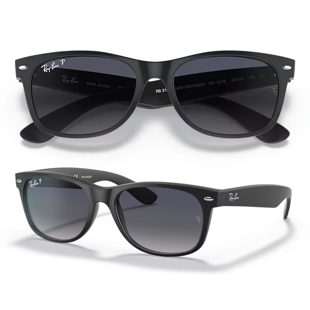 Óculos De Sol Ray Ban New Wayfarer Polarizado RB2132 Tamanho 55