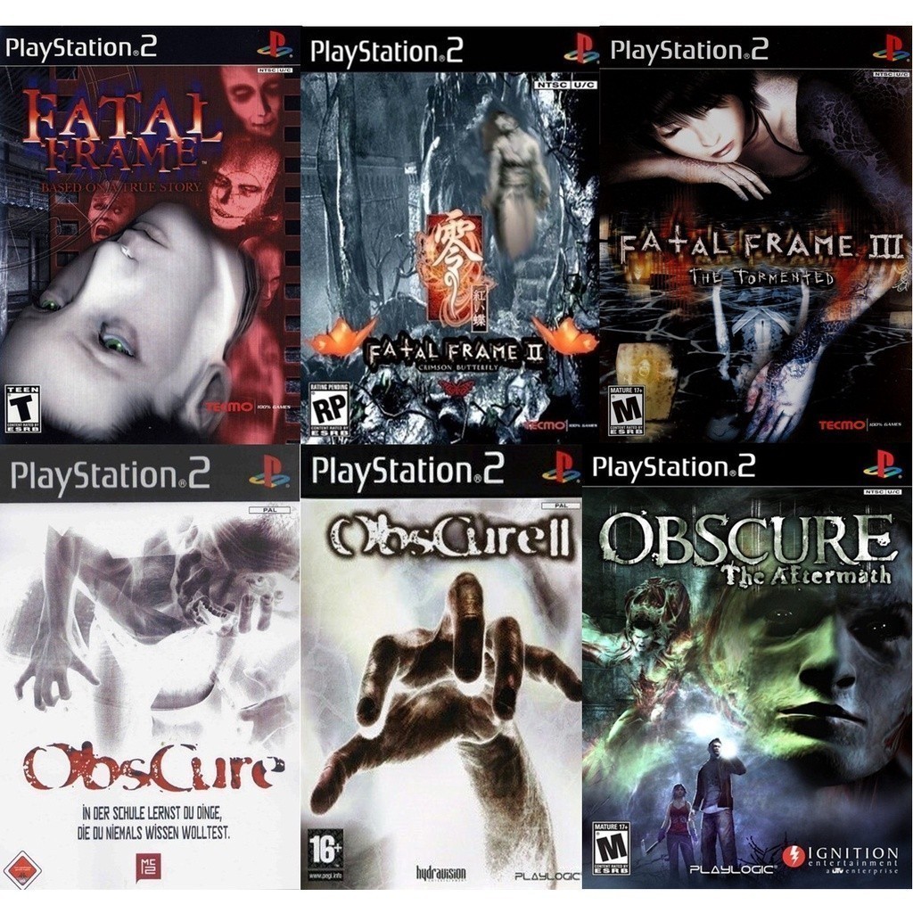 PS2 Fatal Frame Trilogy + Obscure (6 DVDS) JOGOS | Shopee Brasil