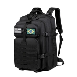 Mochila Tática 50 Litros Reforçada Impermeável Masculina Grande Camping