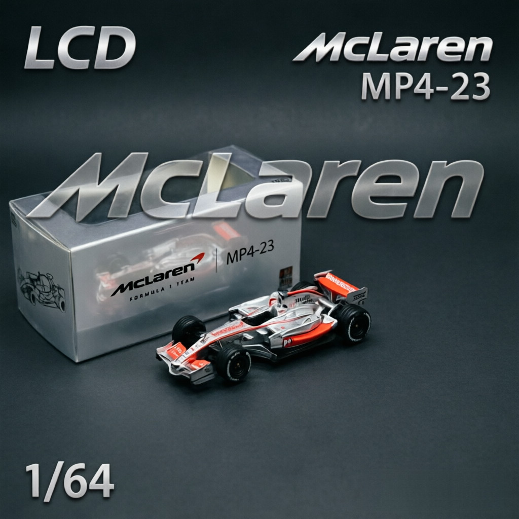 LCD 1/64 McLaren MP4-23 F1 Formula Modelos de carros Liga de