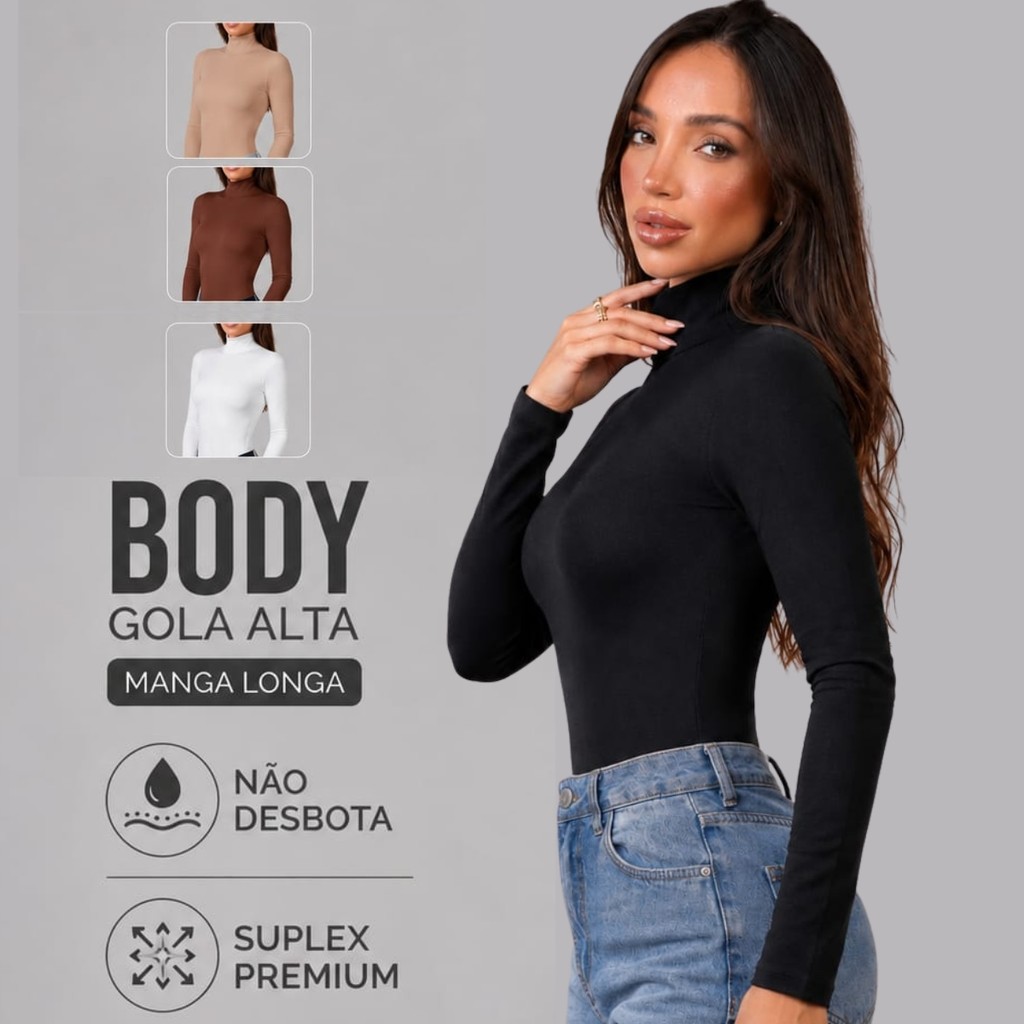 Body Manga Longa em Oferta | Shopee 2026
