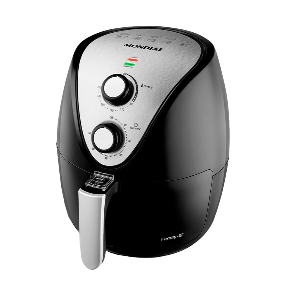 Fritadeira Elétrica Air Fryer Mondial Family AF-30 3,5L Pret