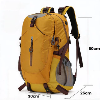 Mochila Cargueira 40L Impermeável Para Trilha Acampamento Viagem c/ Capa de Chuva