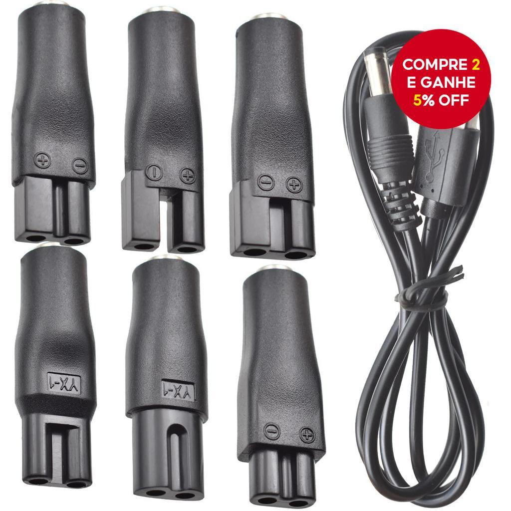 Conjunto De Carregador De Substituição, Adaptador USB Universal Para Máquina De Cortar Cabelo, Aparadores De Barba, B