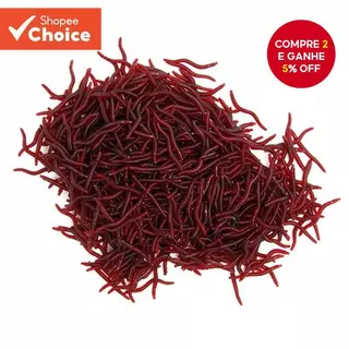 100 Pçs 35mm Minhoca Pesca Realista Isca De Silicone Macio Cheiro De Peixe Camarão Aditivo Baixo Carpa
