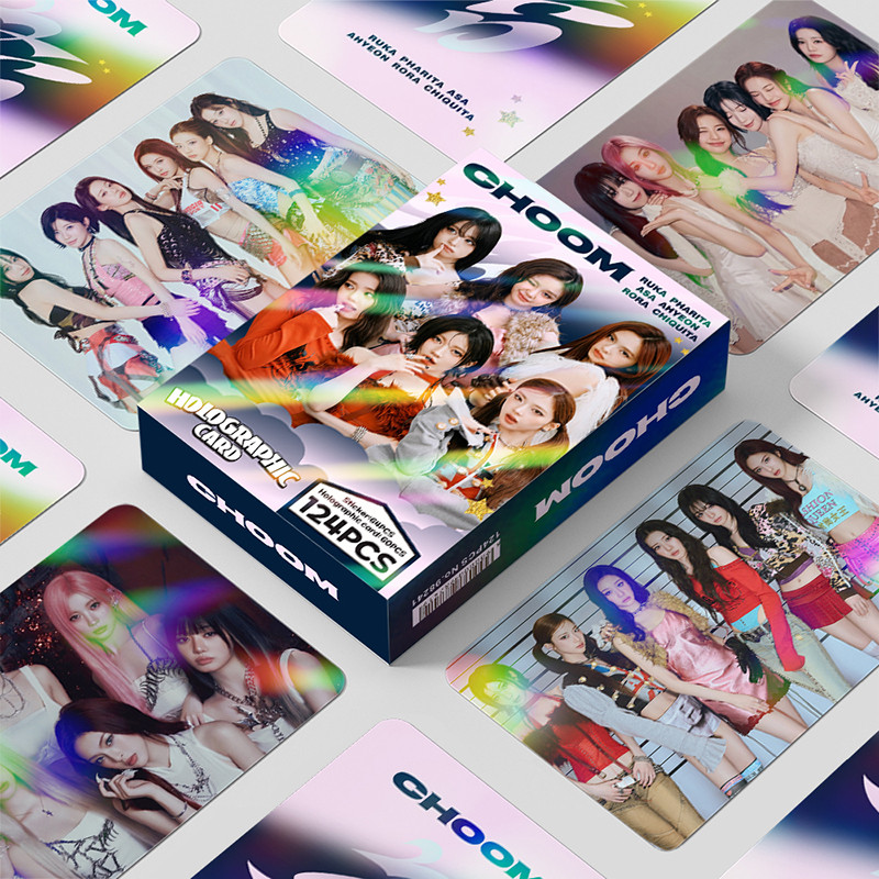 124 Pçs/Caixa BABYMONSTER Photocards CHOOM Cartão Holográfico KPOP