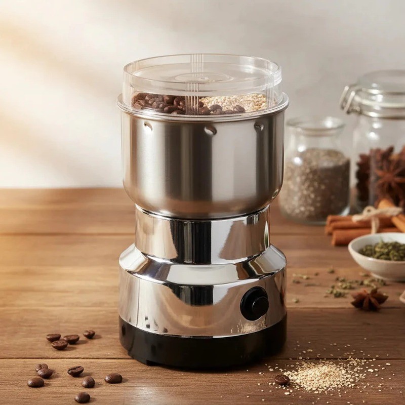 Moedor Elérico Multifuncional de Café e Especiarias 110V Aço