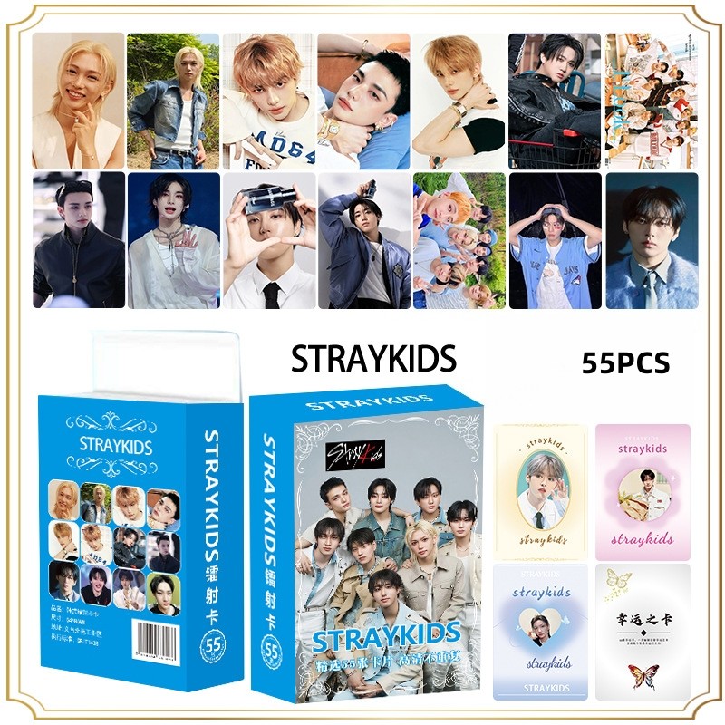 55pcs STRAY KIDS SKZ HOP Lomo Cartões Perder My Breath TOY WORLD