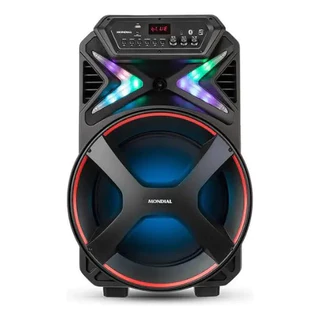 Caixa De Som Amplificada Mondial Connect Lights Plus Cm-700