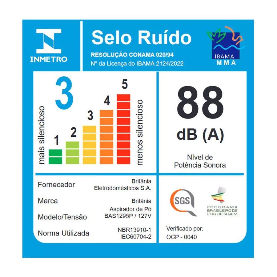 Aspirador de Pó Britânia BAS1295P 2 em 1 Vertical e Portátil 1250W - foto 7