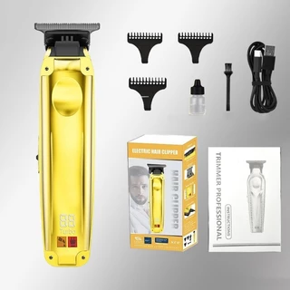 HANVIK Máquina de Cortar Cabelo Profissional LCD Recarregável Sem Fio • Aparador Silencioso USB para Barbeiro e Salão