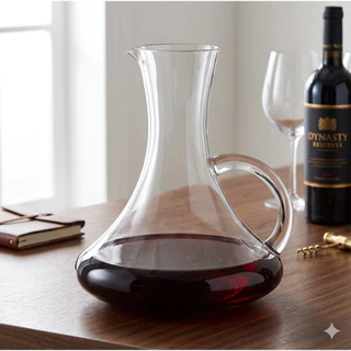 Decanter Para Vinhos Viola em Vidro com Alça 1,5l - Dynasty