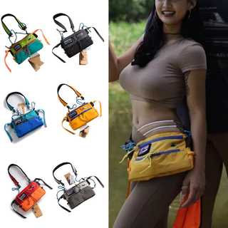 Bolsa de ombro moderna estilo street, bolsa pequena unissex à prova d'água para atividades ao ar livre, bolsa multifunci