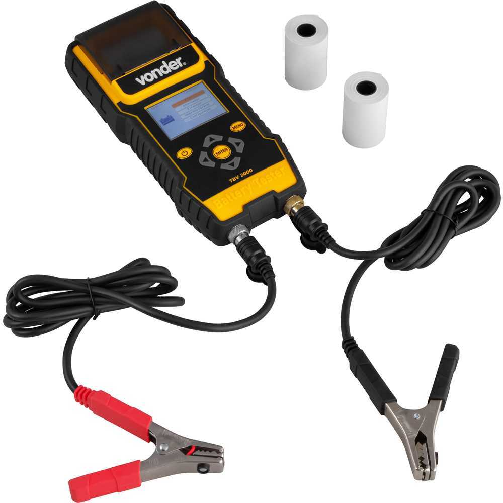 Testador de Baterias Digital 12V/24V com Impressora e Diagnóstico CCA ...