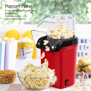 (110V) Pipoqueira Elétrica Ar Quente Máquina Fazer Pipoca Sem Óleo Minijoy - (110v) TOP — foto 5 — Achou Levou Brasil