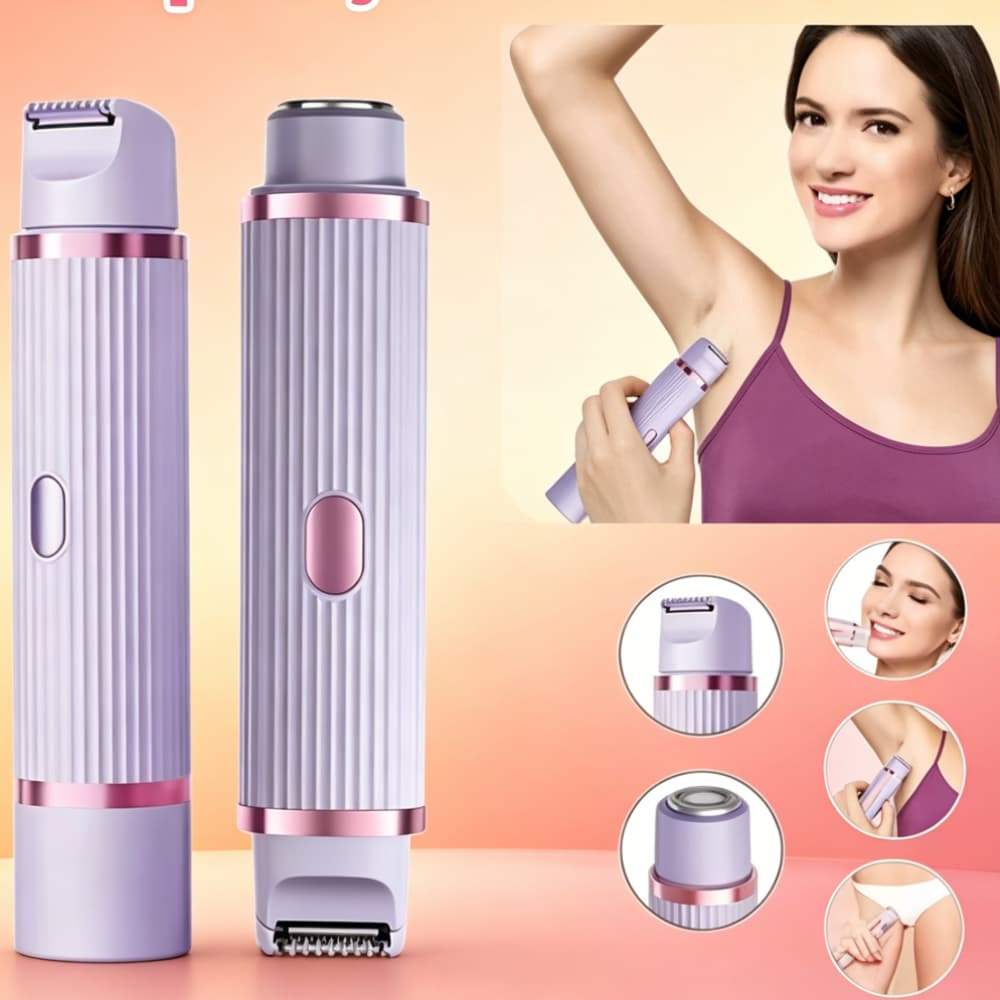 Depilador Elétrico Feminino 2 Em 1 Aparador Pelos Íntimos Virilha Axila Barbeador Sem Dor Envio Rápido Brasil