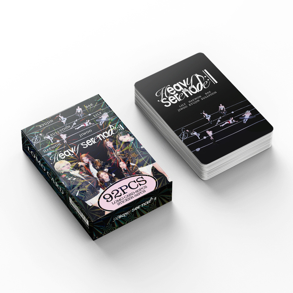 Álbum NMIXX Heavy Serenade Lomo Cartão Postal 60pcs + 32pcs
