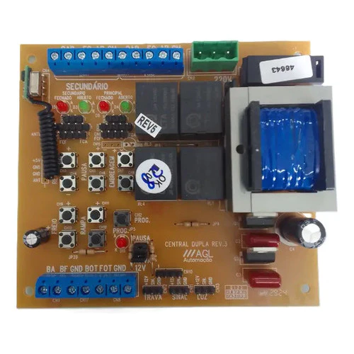 Kit Motor Pivotante Duplo Agl 0,75m 1/3hp 220v 500kg 30ciclo Preto 220v 433,92 Z17