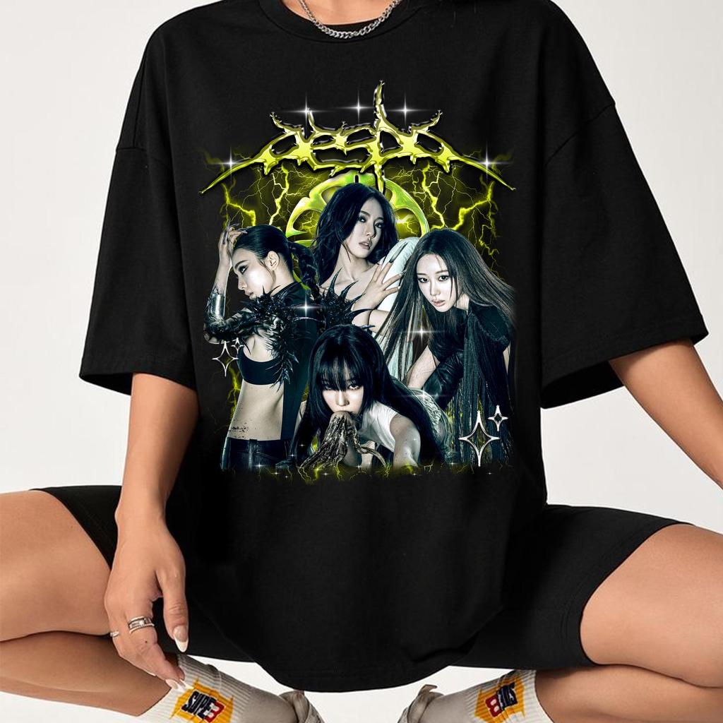 Camiseta Masculina Feminina Estampa aespa Winter Individual K-pop