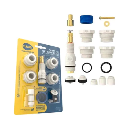 Reparo Chuveiro Kit Fácil Salva Registro 9 Em 1 Universal Original Blukit