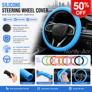 Capa De Silicone Para Volante De Carro, Protetora Elástica Multicolorida, Interior Automotivo, Capas De Decoração De