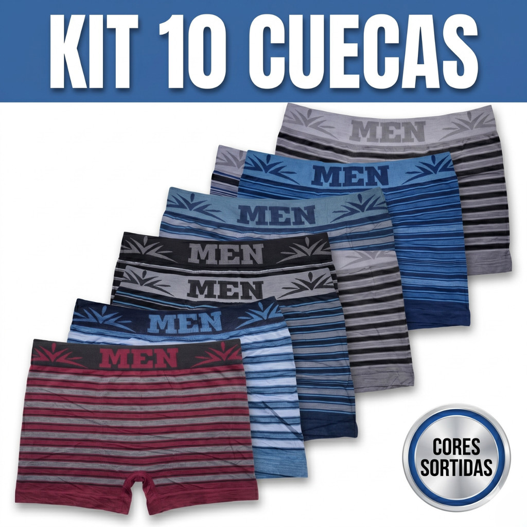 Kit Cuecas Boxer Masculina Adulto | Shopee Brasil