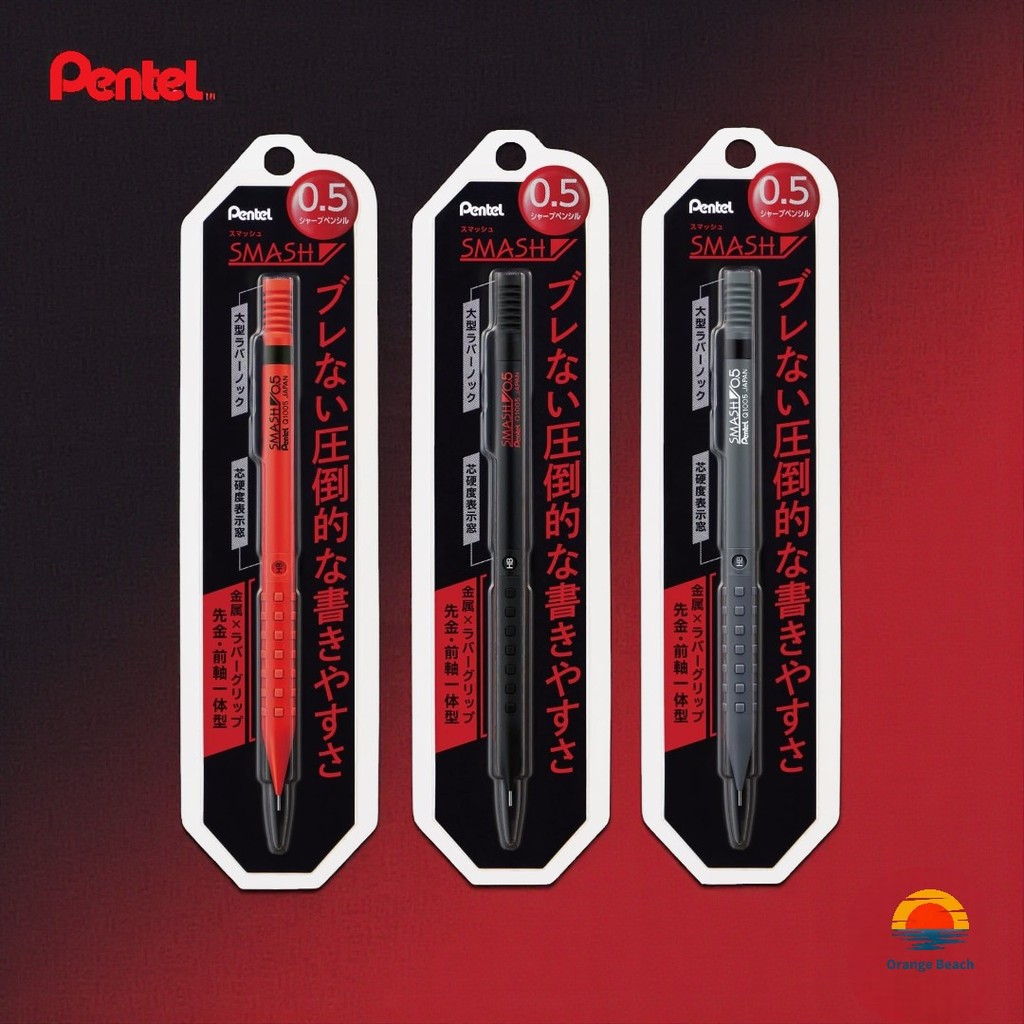 Pentel Smash Lapis Mecanico Pack/0.3mm 0.5mm/Com Grafite e