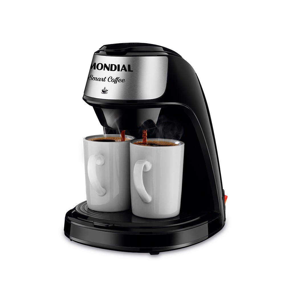 Cafeteira elétrica 2 xícaras preta Smart Coffee - C-42-2X-BI