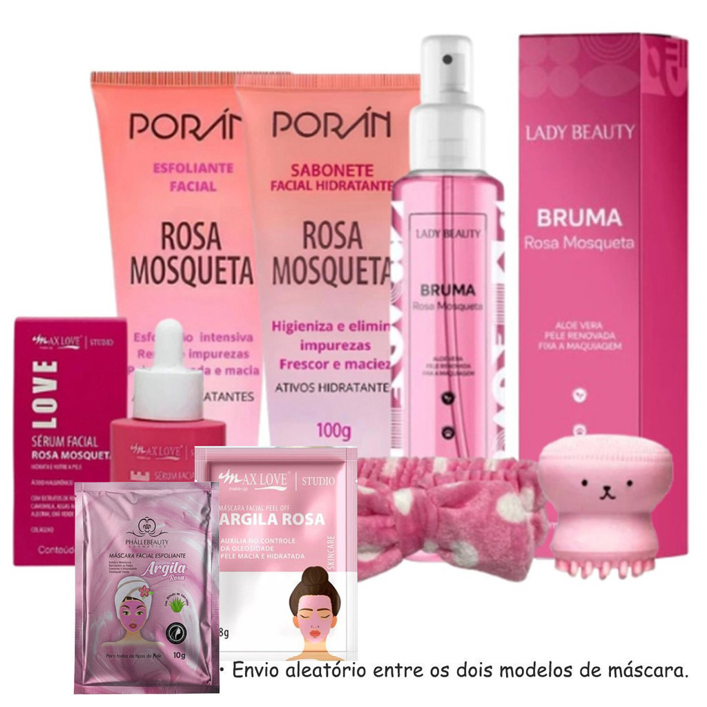 Kit Beyoung Básico Skincare e Make Dourado 3 Produtos em Promoção
