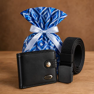 Kit Carteira Masculina + Cinto Tatico Militar Nylon Com Saco de Presente dia dos Pais e Namorados
