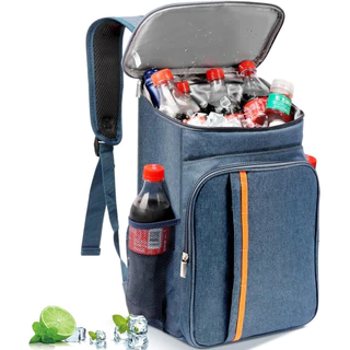 Mochila Térmica Bag Freezer Cooler Gelo Bolsa Bebidas Anti Vazamento Praia Camping Premium - 18 litros
