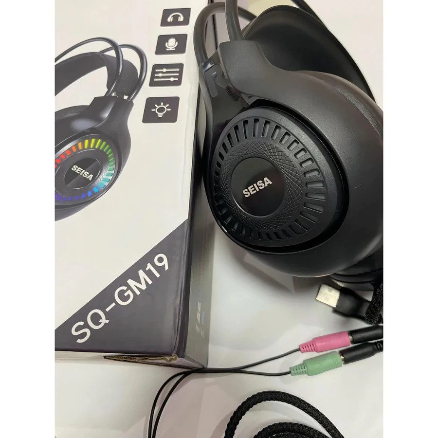 Fones de Ouvido Headset Gamer com Fio com Microfone USB e P2 para PC Computador Headset Videogames — imagem 5