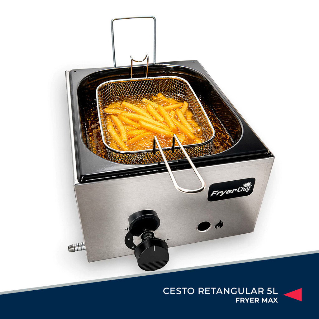 Fritadeira a Gás 5 Litros Profissional Doméstica Industrial 