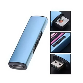 Isqueiro Diferente Acendedor Ultraleve Portatil Recarregável Elétrico Present Carrega Via USB