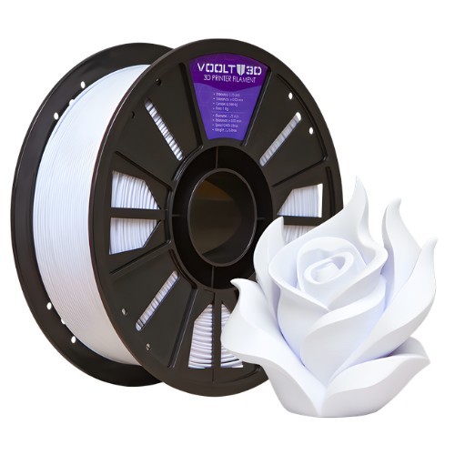 Filamento Impressão 3D Voolt Pla Velvet Branco Fosco 1Kg | Shopee Brasil
