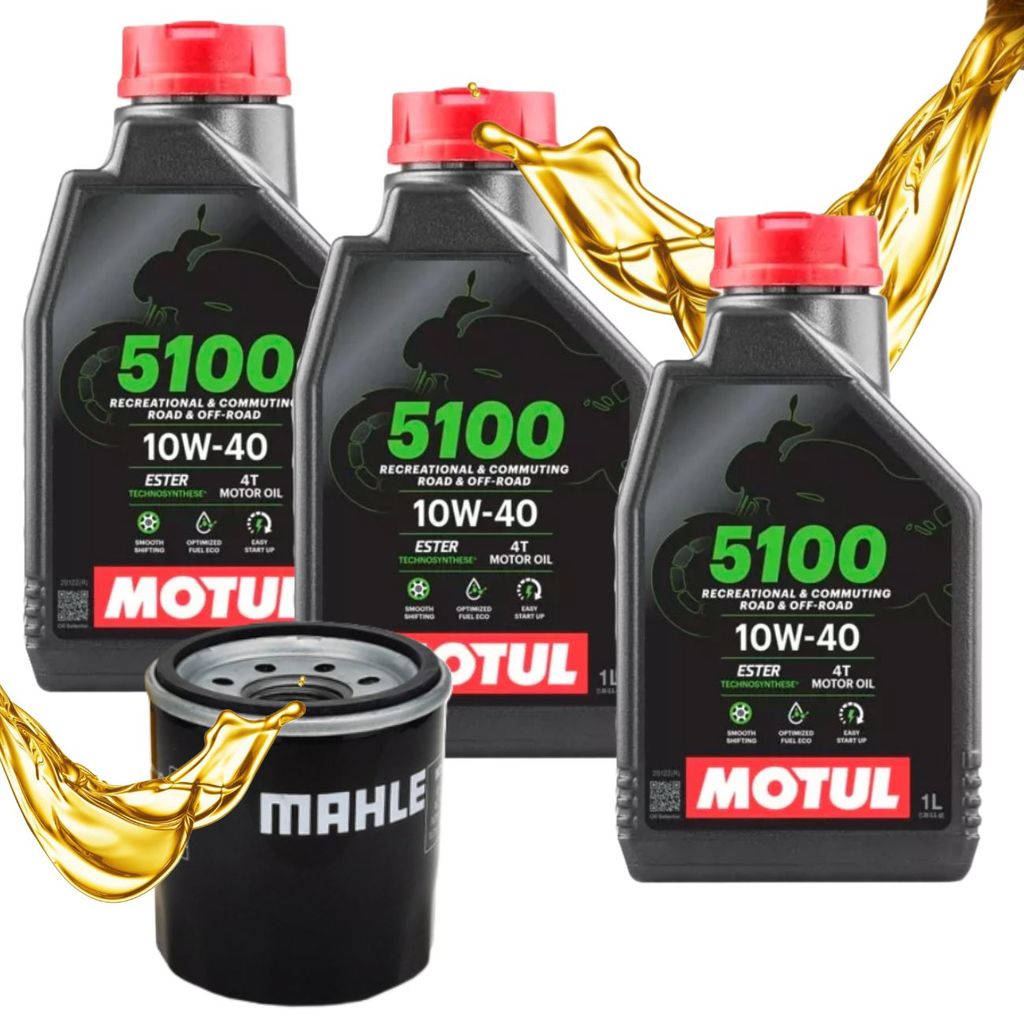 Troca de Óleo P/ Kawasaki Z300 / Ninja 300 / Z400 Motul 5100 10w40