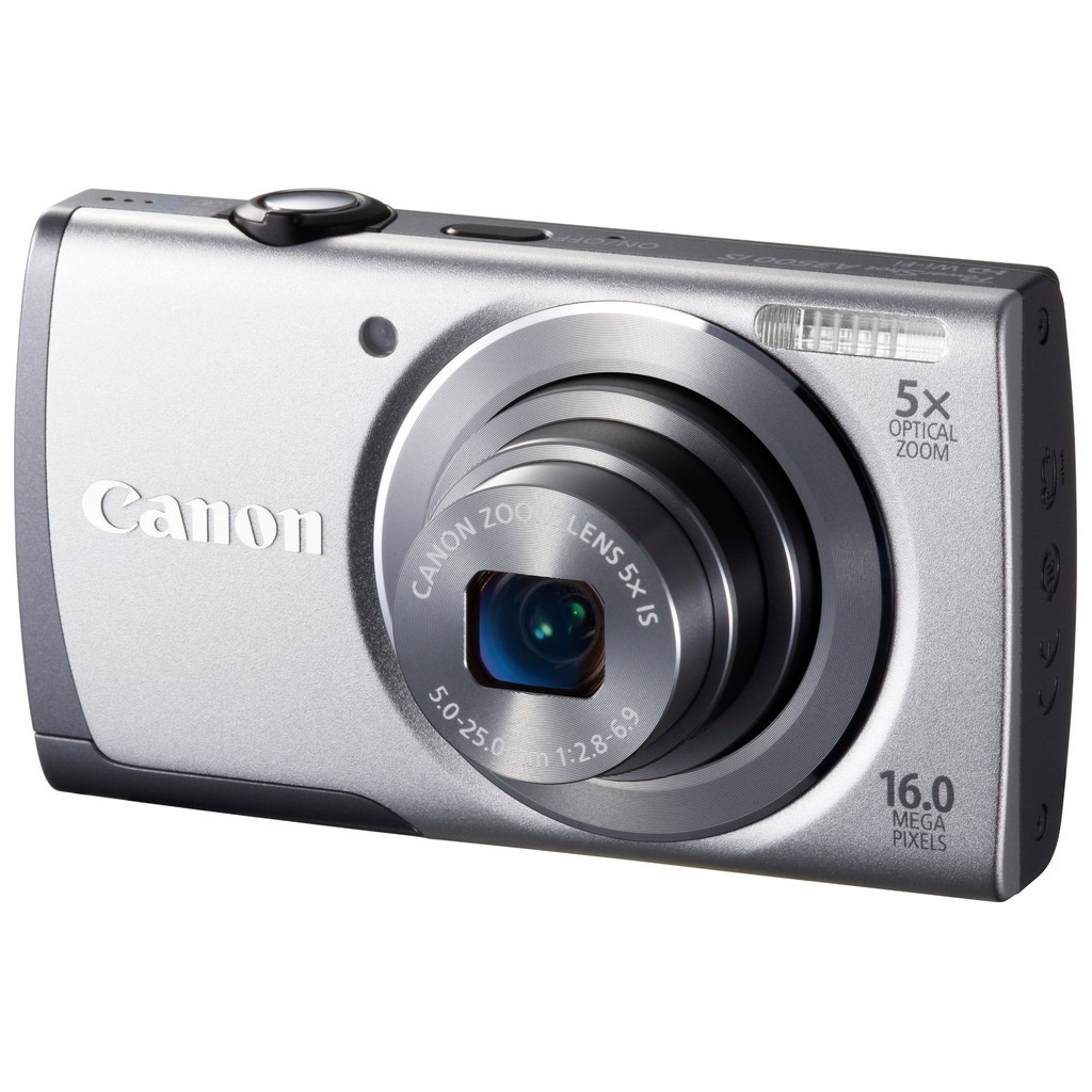 Canon Digital Camera PowerShot A3500 IS (Silver) Wide Angle 28mm
