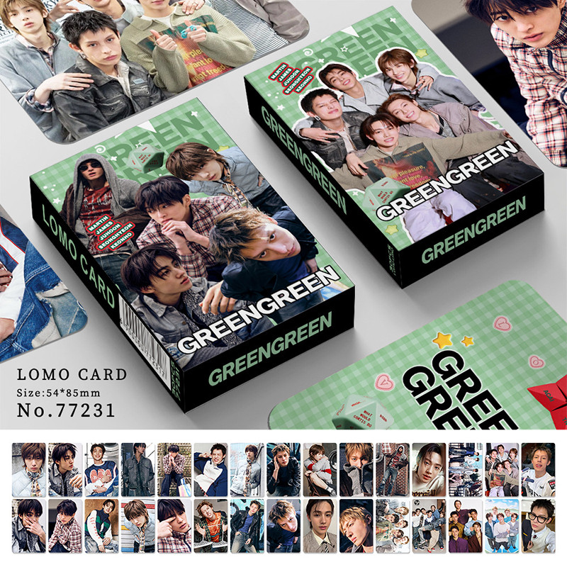 30 Pçs/Caixa CORTIS Photocards GREENGREEN KPOP JUHOON MARTIN JAMES