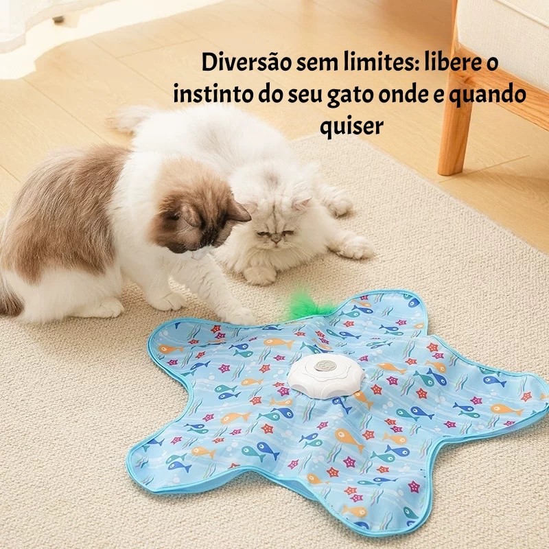Brinquedo automático 360° para gatos