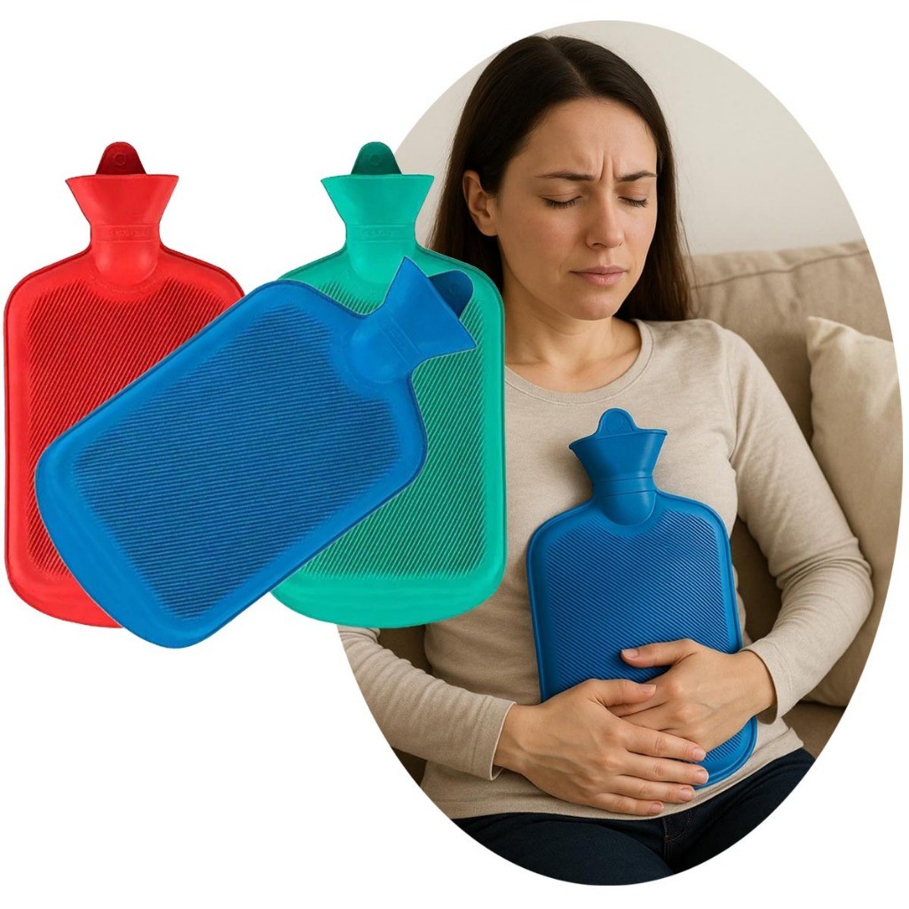Bolsa Térmica Grande De Agua Quente Fria Compressa Cólica Dores ...