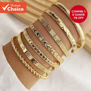 7 Peças Vintage Seta Hexágono Estrela Torção Pulseira Conjunto Negrito Joias De Declaração Para Mulheres