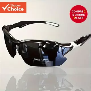 Óculos De Sol Esportivos Polarizados Masculinos Para Ciclismo, Pesca, Proteção UV, Moda