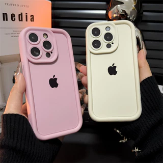 Capinha de celular Premium Minimalista Logo Para iPhone 13 11 14 15 16 12 17 pro max Capa De Silicone Anti impacto Case