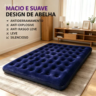 Cama dobrável Colchão Colchão de ar Colchão Inflável Macio e pele amigável Design para favo de mel à Prova de umidade